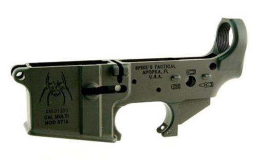 Spikes Lower Receiver Stripped ST-15 Spider, Bullet Marking