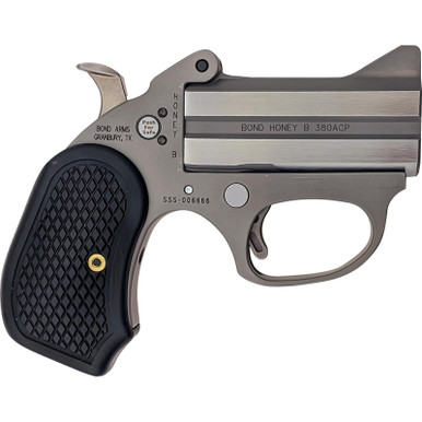 Bond Arms BAHB Honey B 9mm Luger 2rd Shot 3" Matte Stainless Steel Frame Black Extended B6 Resin Grips