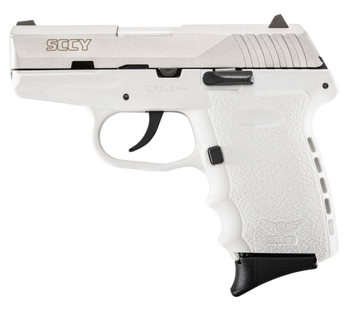 SCCY CPX2 9mm, 3.1" Barrel White Polymer Frame S Slide 10rd Mag