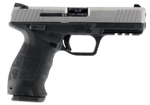 SAR USA SAR9 9mm, 4.5" Barrel, 17rd, Stainless Steel Slide, Black Polymer Frame