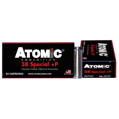 Atomic Ammunition 00419 Pistol Precision Craft 38Special +P 148gr Lead Hollow Point 50 Per Box/10 Case