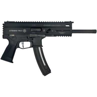 Grand Power 8588005808606 TR22 Stribog 22 LR 25+1 10" Black Threaded Barrel, Black Hardcoat Anodize Receiver w/Picatinny Rail, Black Polymer Grip, Ambidextrous