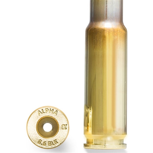 Alpha Munitions 8.6 BLACKOUT RIFLE BRASS 100/BOX AM86BLK
