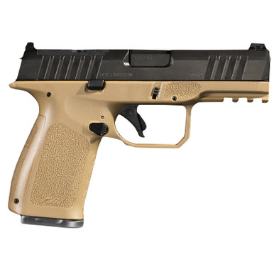 Rost Martin RM1CFDEOSP RM1C 9mm Luger 17+1 4" Black Match Grade Barrel, Black Tenifer Optic Ready/Serrated Steel Slide, Flat Dark Earth Polymer Frame w/Picatinny Rail, Textured Grip, Ambidextrous