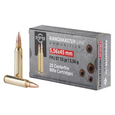 PPU PPRM5561M Rangemaster 5.56x45mmNATO 55gr Full Metal Jacket Boat Tail/1000rds *Sold by Case *Includes Metal Can