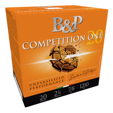 B&P 20B78CP7 Competition ONE 20Gauge 2.75" 7/8oz 7.5Shot 25 Per Box/10 Case