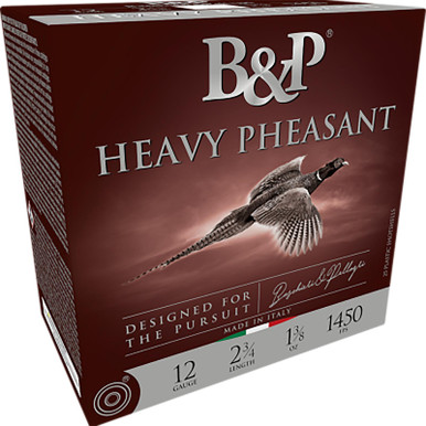 B&p Ammunition 12B38H6 Heavy Pheasant 12Gauge 2.75" 1 3/8oz 6Shot 25 Per Box/10 Case