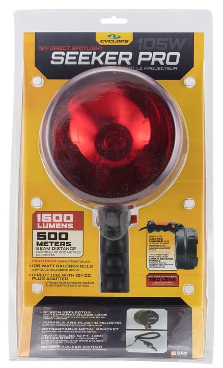 Cyclp R Seeker Pro 1500 Lum, Red Lens