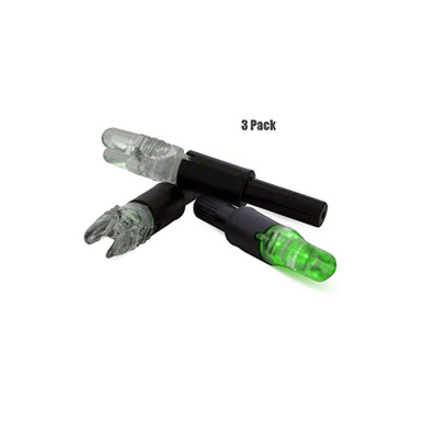 New Archery Products NAP Thunderglo Illuminated Nocks, Green 6 Pack