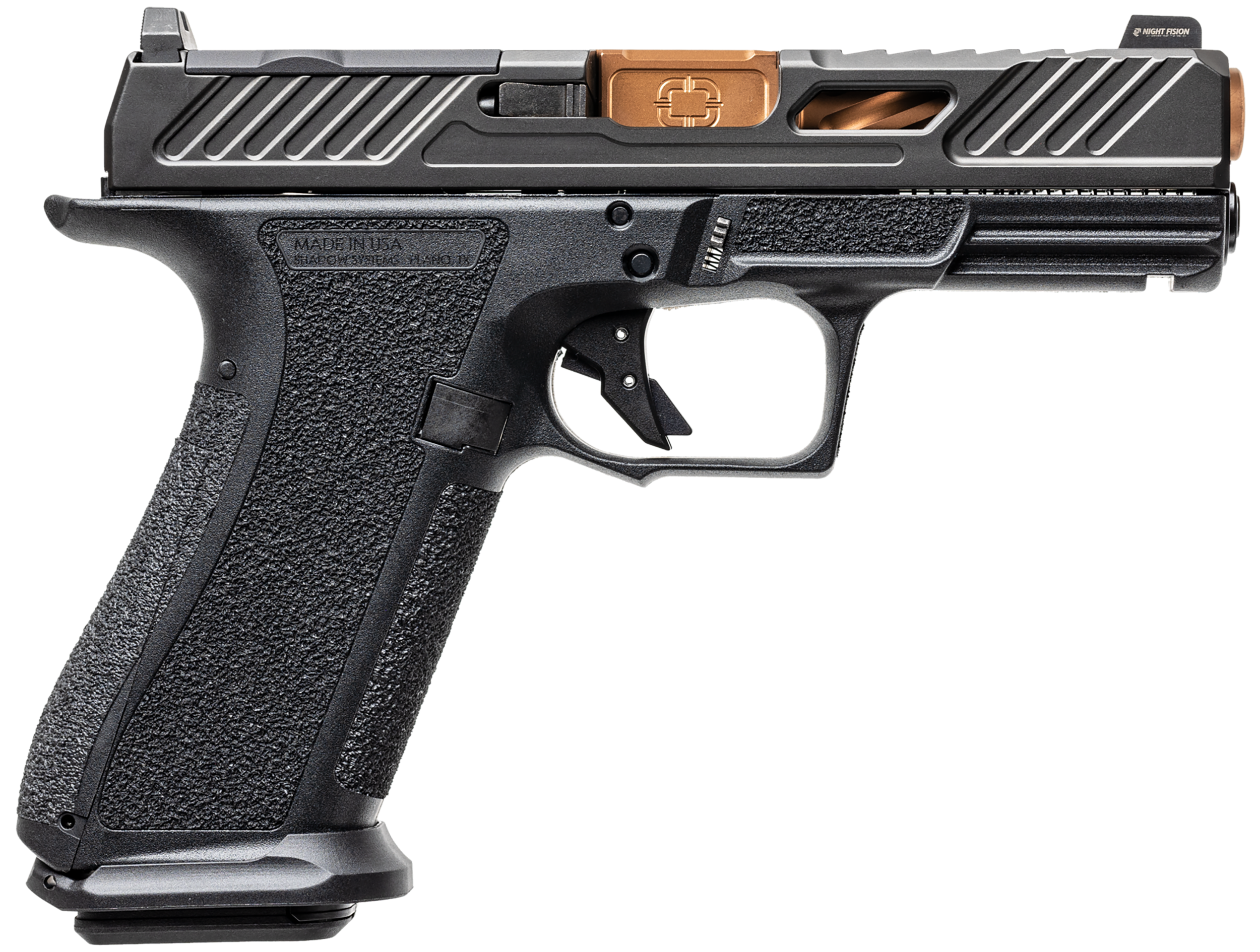 Shadow Systems XR920 Elite Optic Ready Pistol SS-3039-CA, 9mm, 4in, Black Frame Grips, 10 Rds