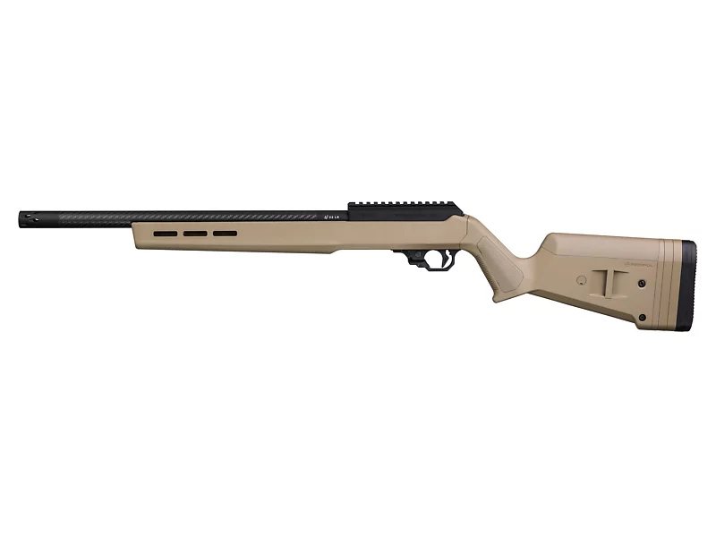 Volquartsen VM-22 Rimfire Rifle VCR‑0322, 22 LR, 16", Magpul FDE Stock, Carbon Barrel, w/Rapid Release, 10+1