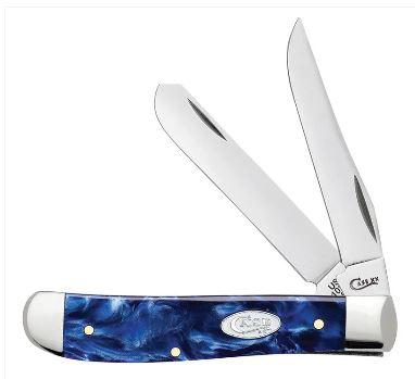Case Knives Blue Pearl Kirinite Mini Trapper (23432)