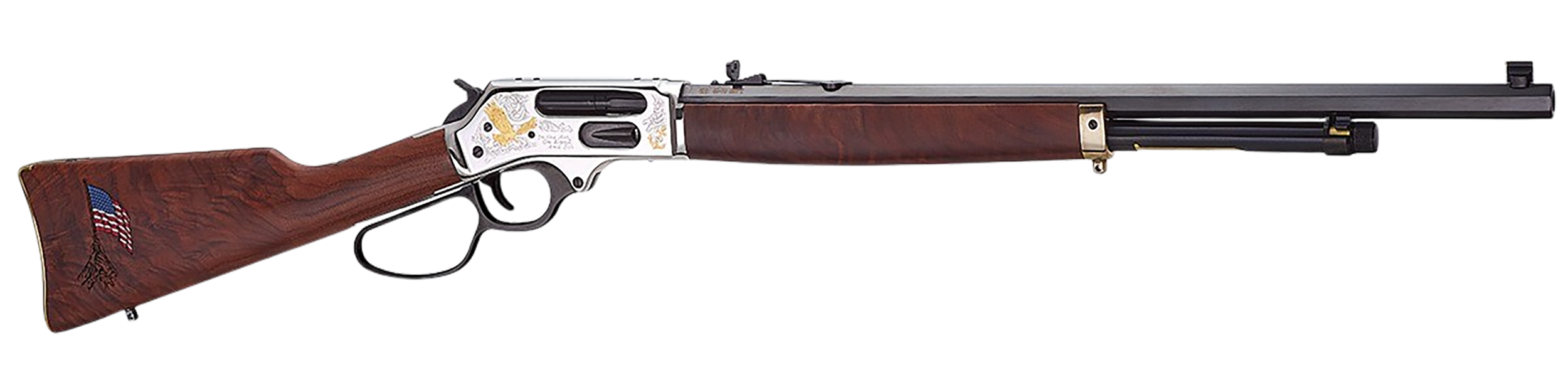 Henry Repeating Spirit Of The Corps Rifle H010BGMC, 45-70 Gov, 22", American Walnut Straight Stock, 4 Rds