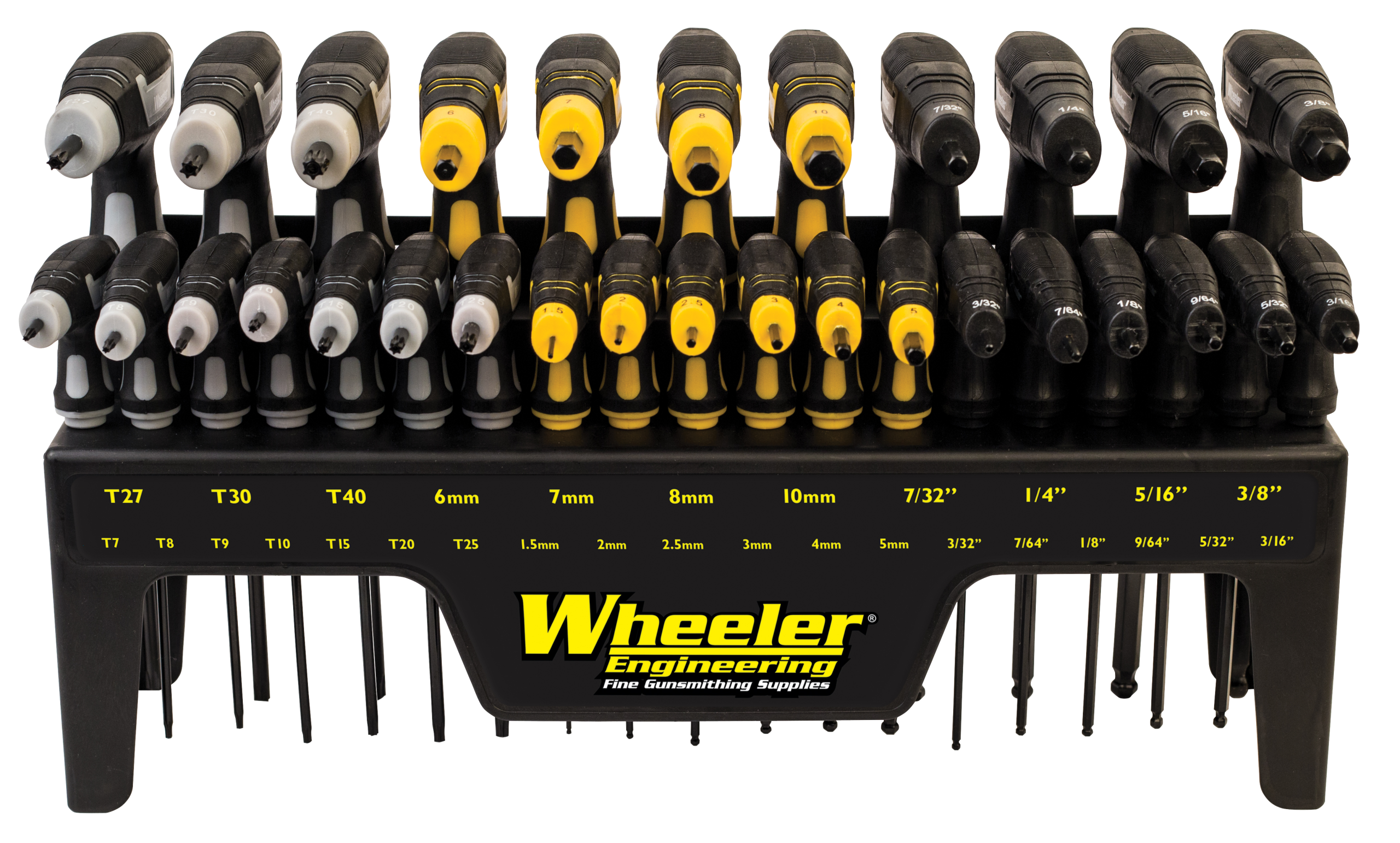 Wheeler SAE/Metric Hex & Torx P-Handle Set, 30 Pieces