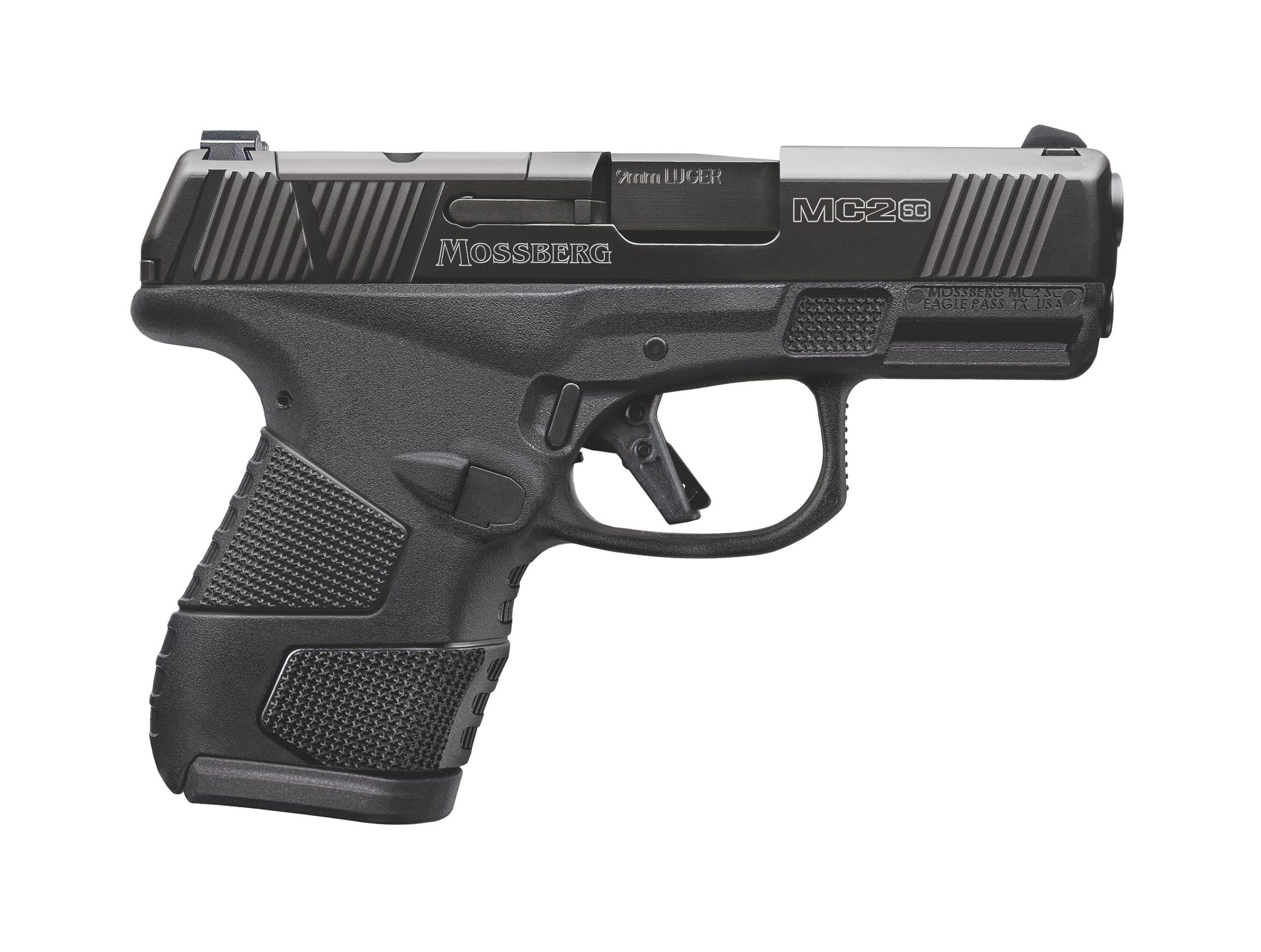 Mossberg MC2sc Optic Ready Pistol 89045, 9mm, 3.4in, Black Polymer Grips, 10 Rds