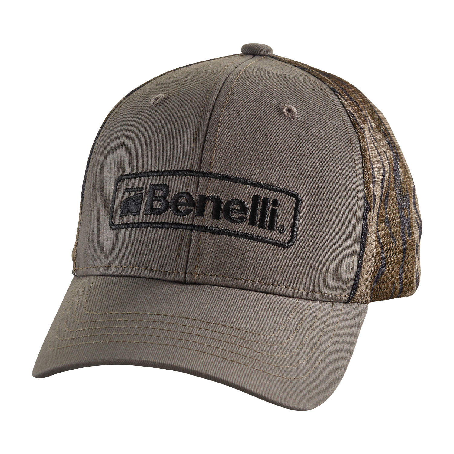 Benelli Logo Hat, Olive w/ Bottomland Mesh