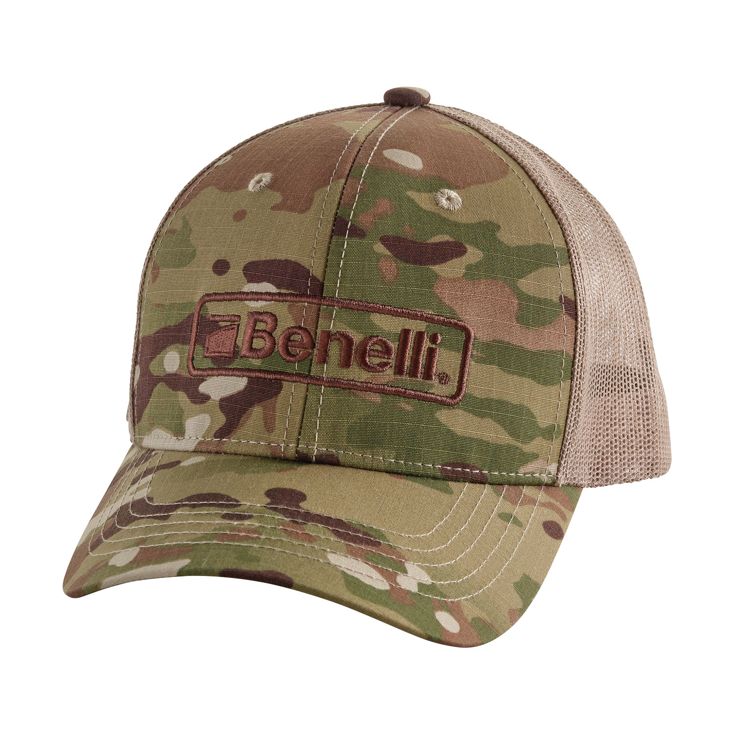Benelli Logo Hat, Green Multicam