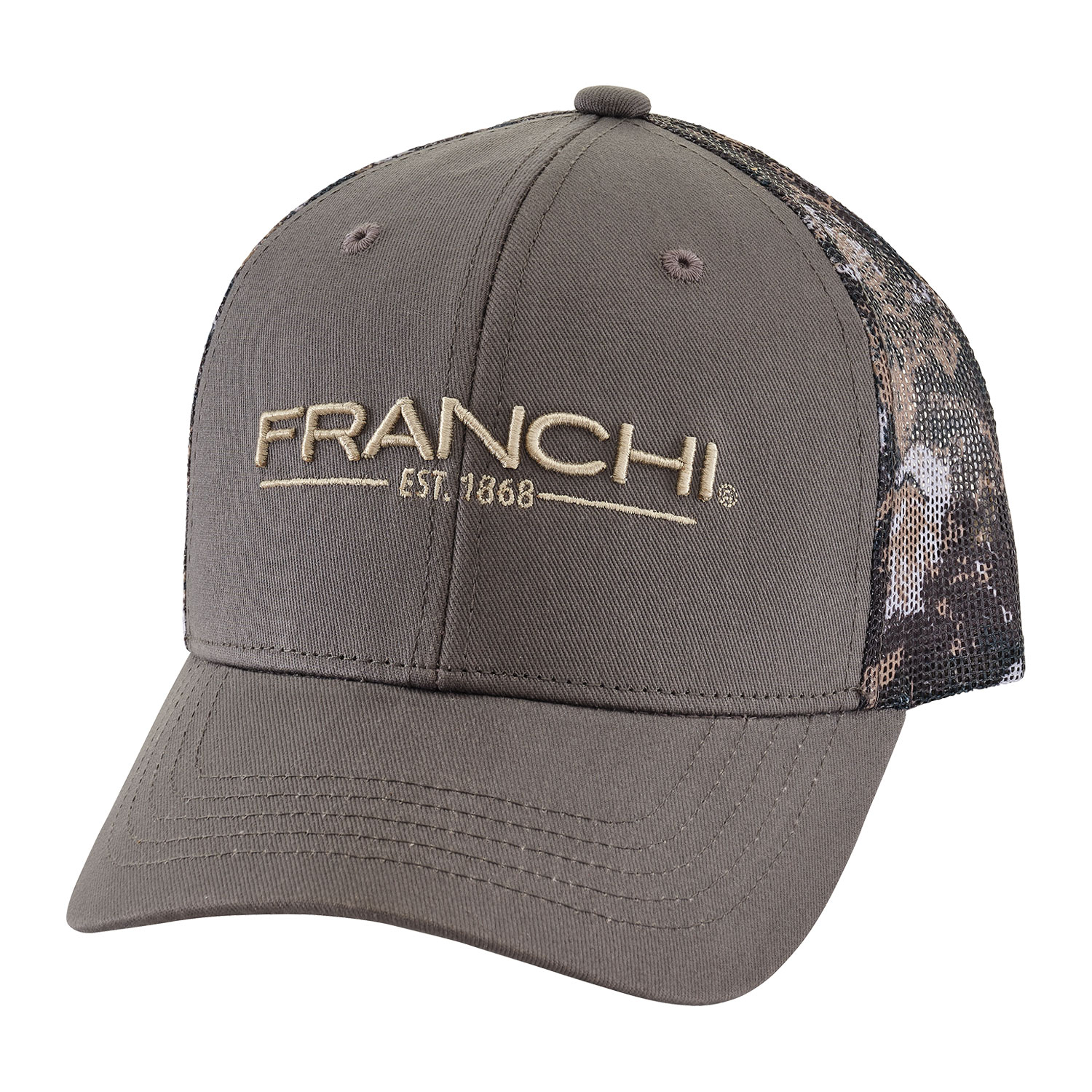 Franchi Logo Hat, Cobalt w/ Terra Camo Mesh