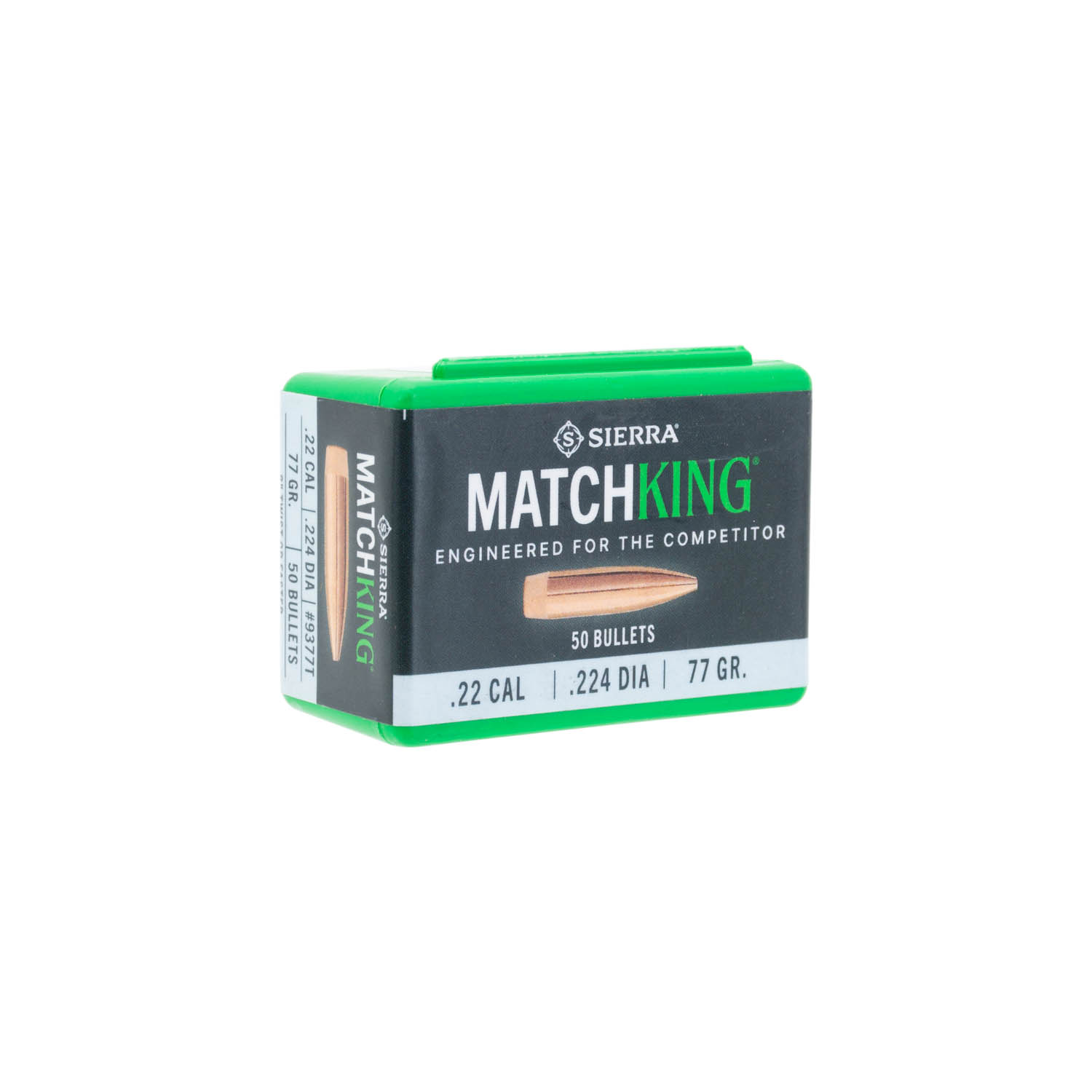 Sierra .224 cal. 77gr. HPBT MatchKing Bullets, Box of 50