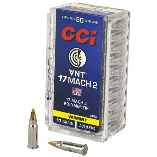 CCI Varmint VMT .17HM2 17 Mach 2 17gr. Polymer Tip 50rd Box #948CC