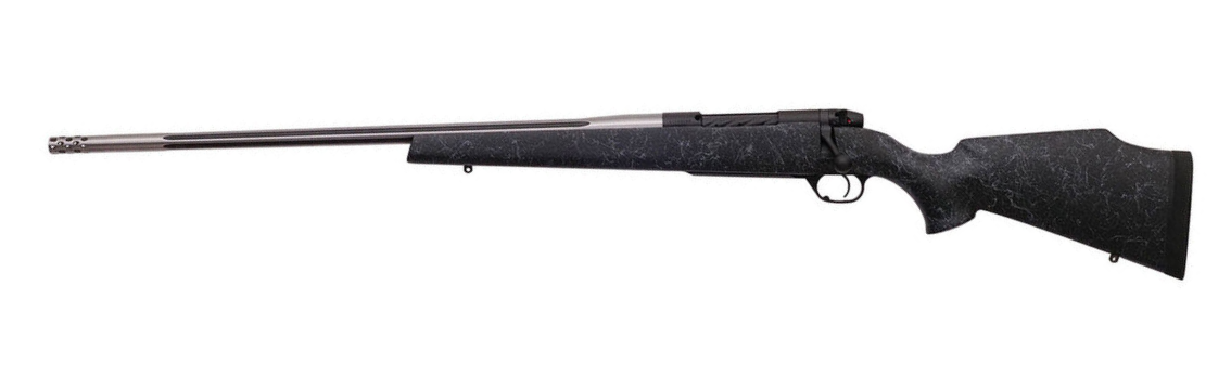 Weatherby Mark V Accumark Left-Hand Rifle MAM01N7MMPL8B, 7mm PRC, 26", Black Fiberglass Monte Carlo Stock, 3 Rds