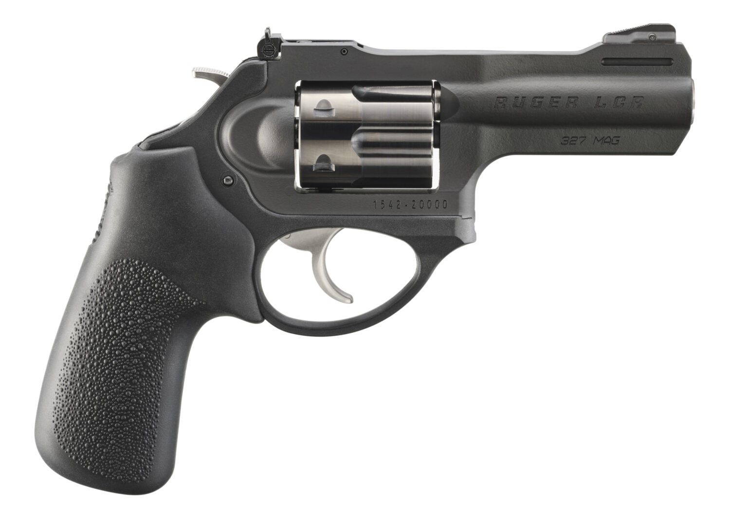 Ruger LCRX Revolver 5446, 327 Fed Mag, 3in, Hogue Tamer Monogrip, PVD Finish, 6 Rds