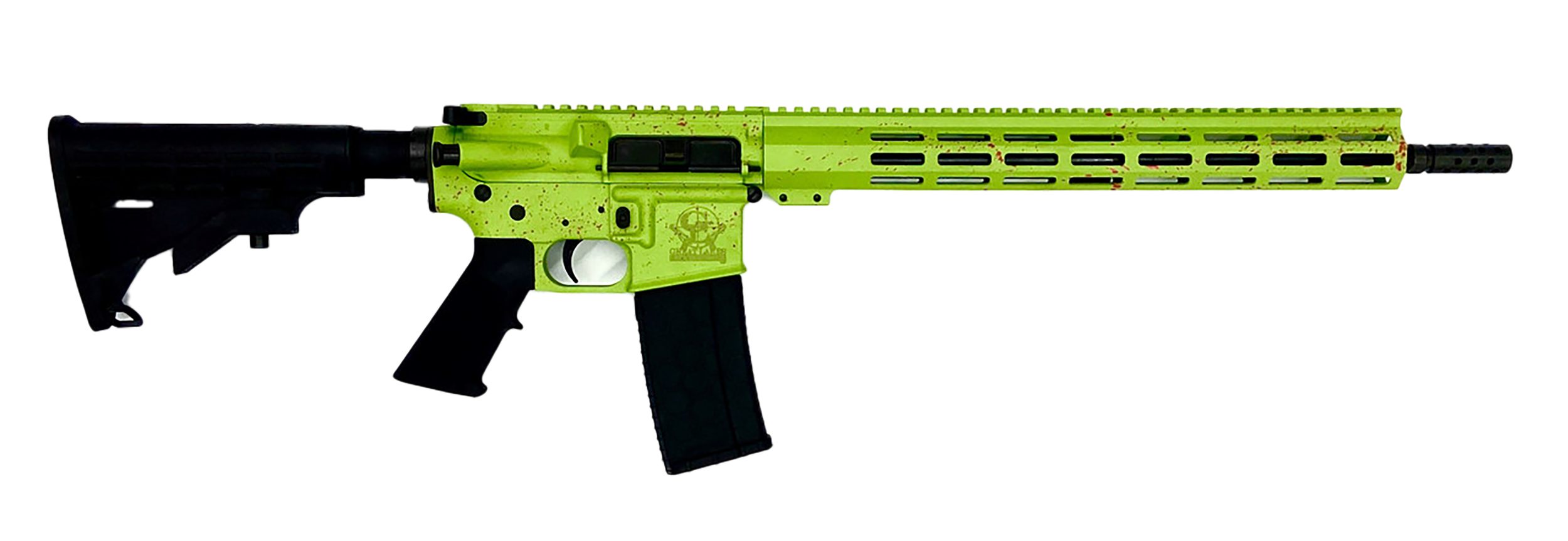 Great Lakes GL15 Splatter Series Rifle GL15223SZOM, 223 Wylde, 16", Adjustable, 30 Rds