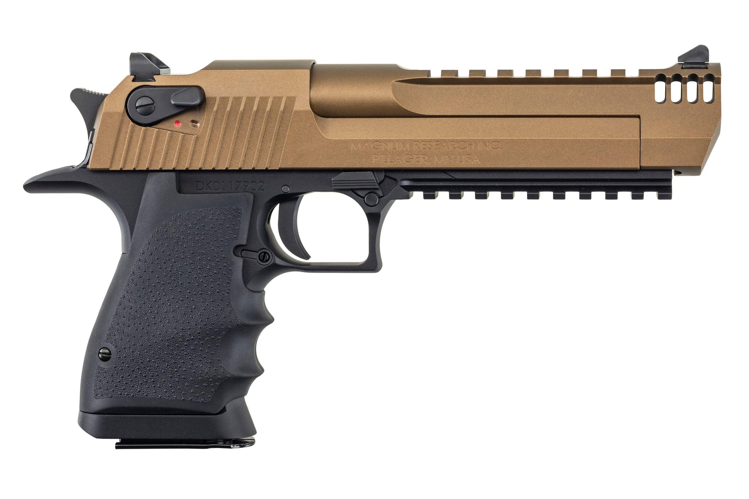 Magnum Research Desert Eagle L6 Pistol DE357L6BB, 357 Magnum, 6.0in, Rubber Grips, Bronze Cerakote, 9 Rds