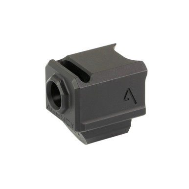 Agency Arms 417 Single Port 9mm Pistol Compensator for Glock Gen 5 1/2x28 Black - 417S-G5-BLK