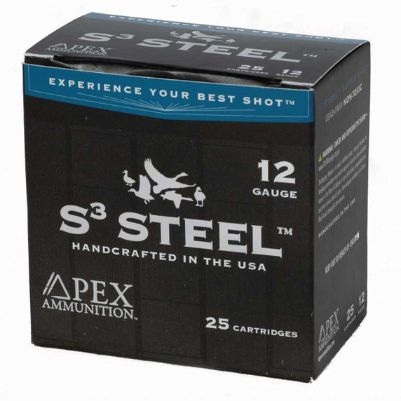Apex S3 Steel 12ga 3″ BB 1 1/4 oz #s3-12-bb