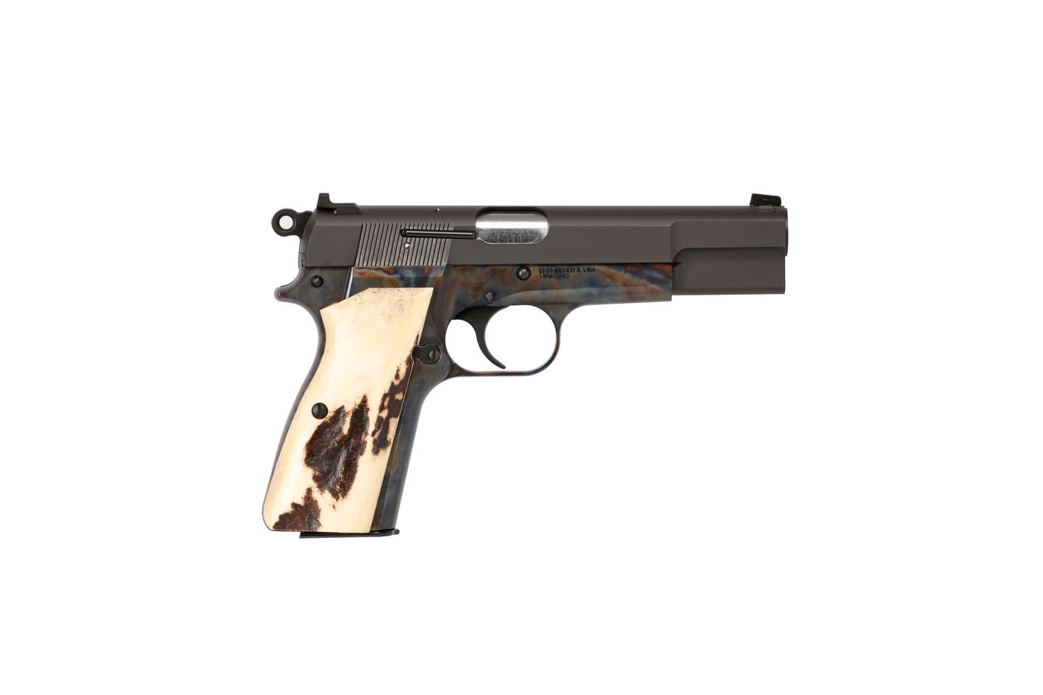 Springfield SA-35 Pistol HP9201TGW, 9mm, 4.7", American Elk Stag Grips, Color Case Finish, 15 Rds