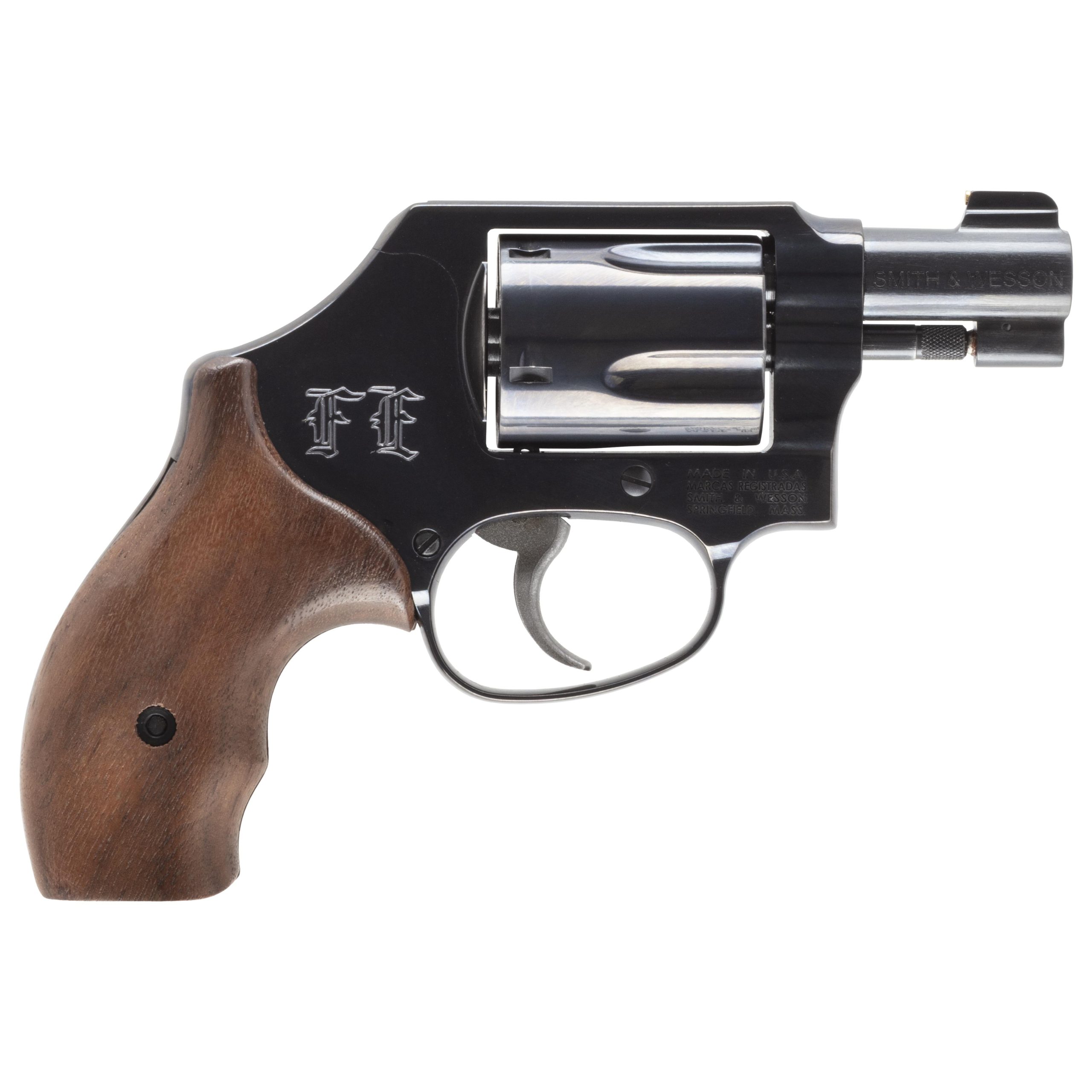 Smith & Wesson 36 Field Ethos Tropical Revolver 14593, 38 Special, 1 7/8", TGW Walnut Boot Grip, Blue Finish, Gold Bead Sight, 5 Rd
