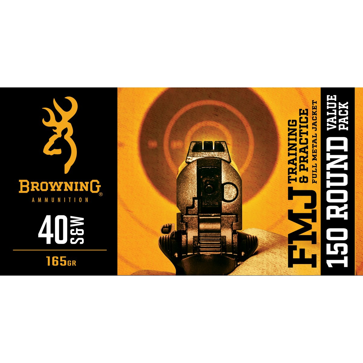 Browning Training & Practice .40S&W 165gr. FMJ 150rd Value Pack #B191800405