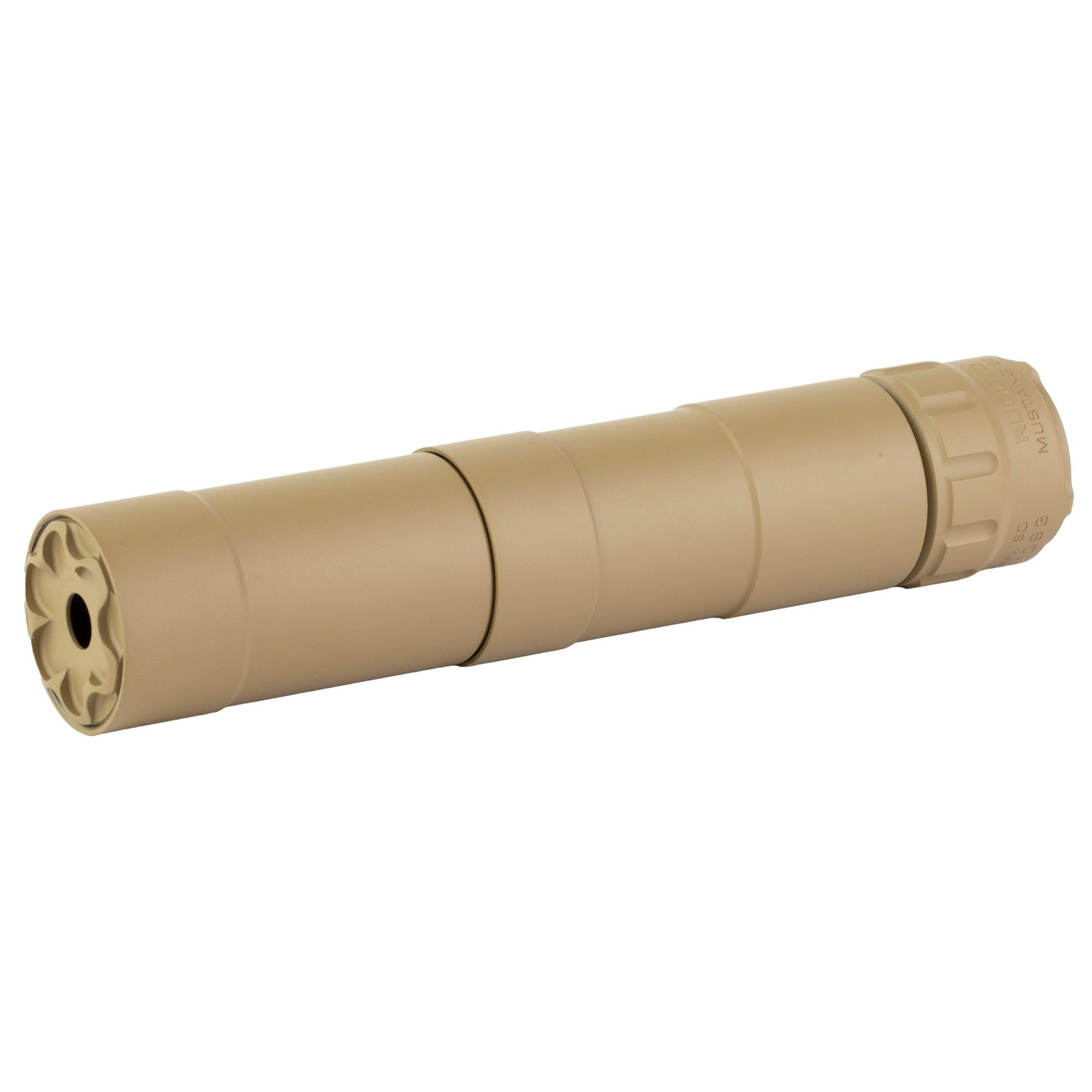 Rugged Suppressors P51FDE22 Mustang 22 Cal Suppressor Direct Thread, FDE