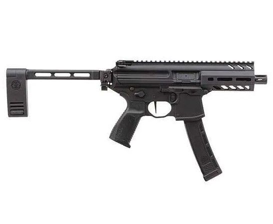 Sig Sauer MPX K Pistol WPMPPX-4B-9-35, 9mm, 4.5in, PCB (Pivoting Contour Brace) Grips, 35 Rds