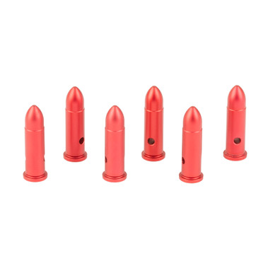 Birchwood Casey DURACAP 22 LR Training Rounds 6 Pack - Red Aluminum