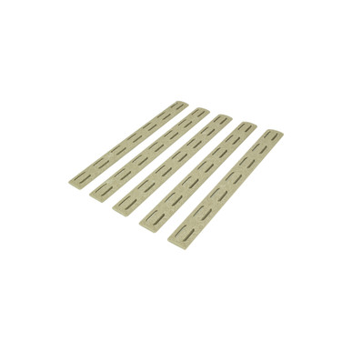 BCM MCMR 5.5" Rail Panel Kit - M-LOK Compatible - 5 Pack - FDE