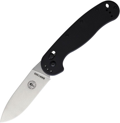 BRK Designed by ESEE Avispa 3.5" Bohler M390 Stonewash Blade Black G10 Handle Slide Lock Auto Knife - BRK1305