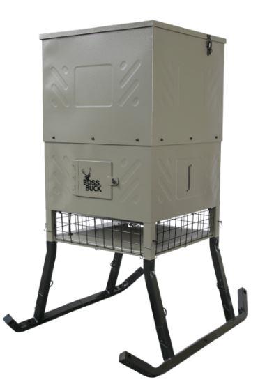 Boss Buck 600lb FILL SLED FEEDER W/ DIVERTER PLATE & SOLAR PANEL (BB-SF600SLEDK2)