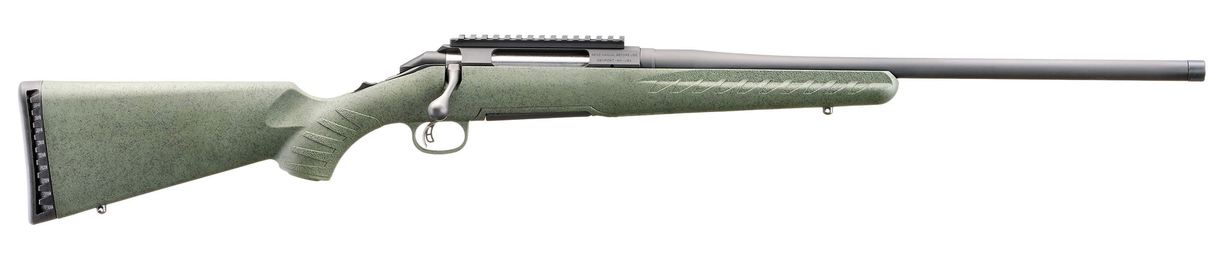 Glenfield Model A Bolt-Action Rifle 52003GF, 270 Win, 20", Moss Green Splatter Stock, Blued Finish, Threaded Barrel, 4+1
