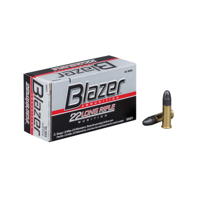 Blazer .22 LR Ammunition High Velocity 40 Grain Lead Round Nose - 50 Rounds per Box