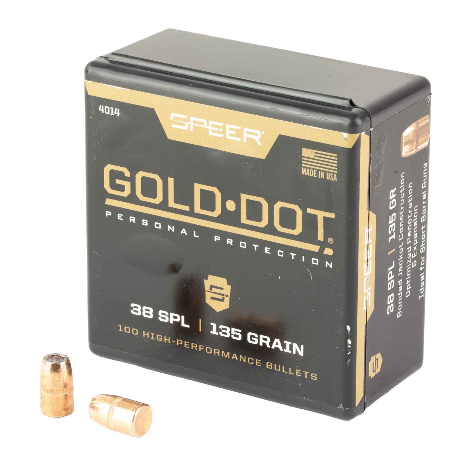 SPEER AMMUNITION GOLD DOT .357 135GR HOLLOW POINT SB 100CT