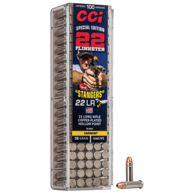 CCI Stangers 22 LR 32Gr Copper Plated Hollow Point - 100 Round Box