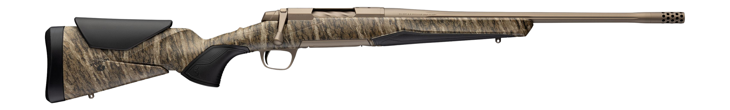 Browning X-Bolt 2 Speed SPR Rifle 036147282, 6.5 Creedmoor, 18", Mossy Oak Bottomlands Synthetic Stock, 4 Rds
