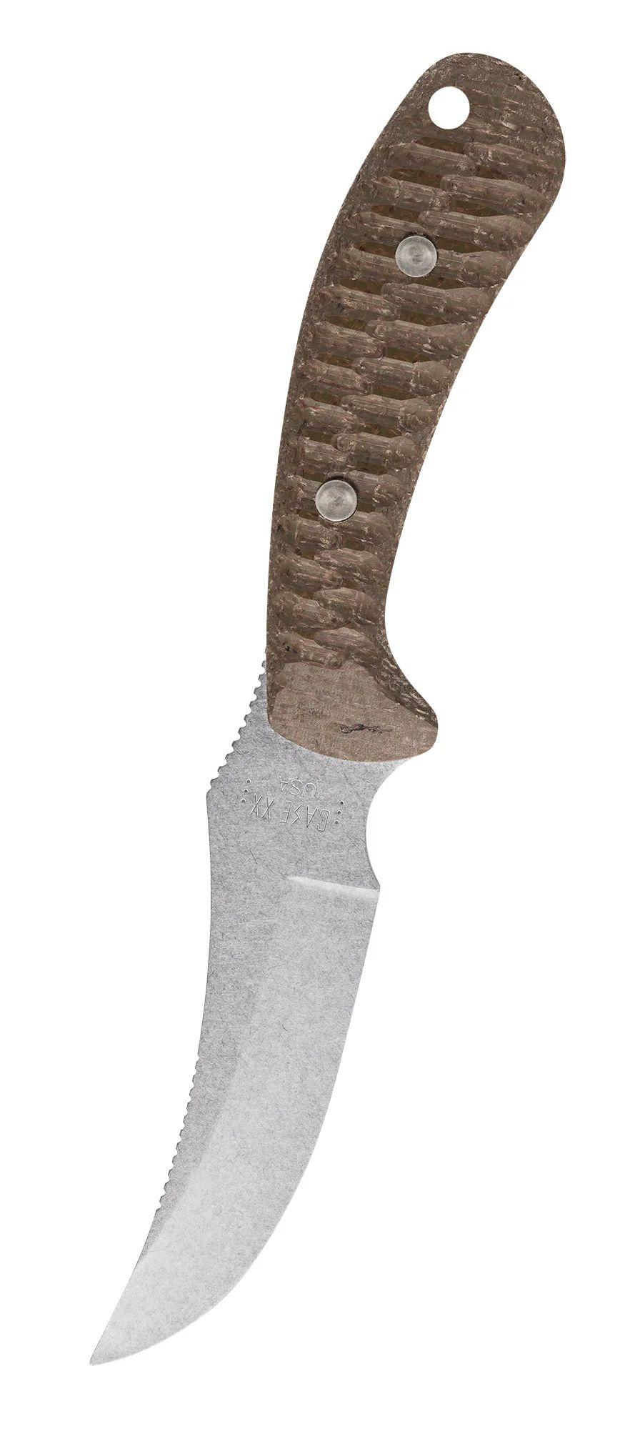 Case Ridgeback Hunter OD Green Laminate Skinner Fixed Blade Knife w/Plain Edge (30594)
