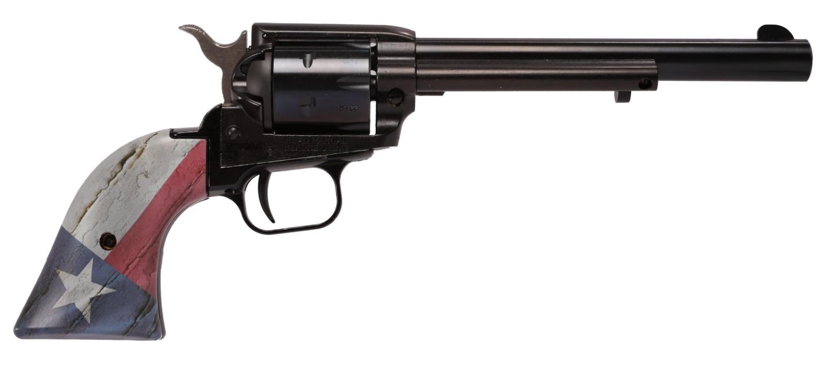 Heritage Rough Rider Small Bore Revolver RR22B6TEXAS, 22LR, 6.5in, Synthetic Grips, 6 Rds