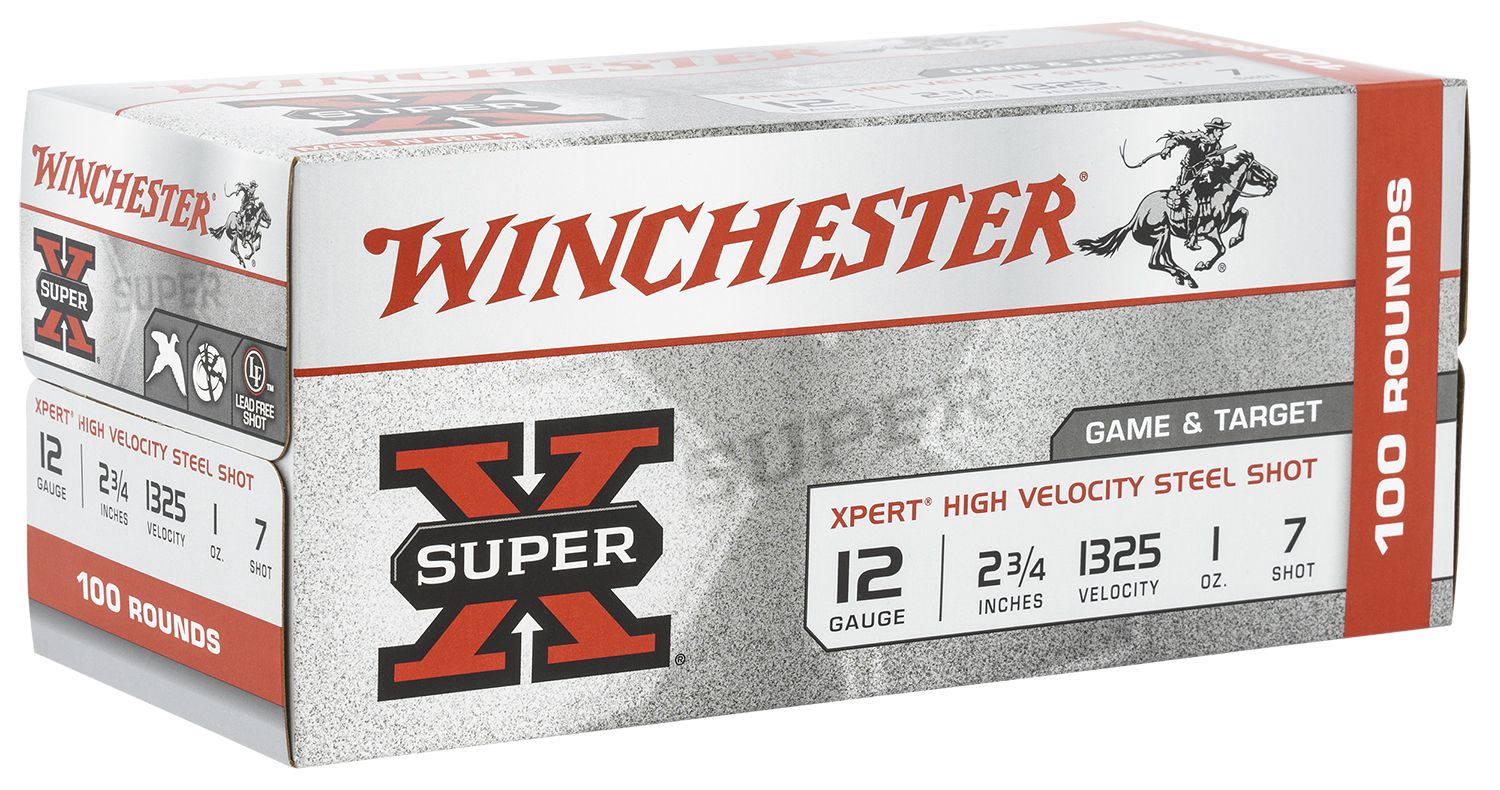 Winchester Ammo Super X Xpert WE12GTVP7, 12 Gauge, 2-3/4", 1 oz, 1325fps, 7 Shot, 100 Rd/bx