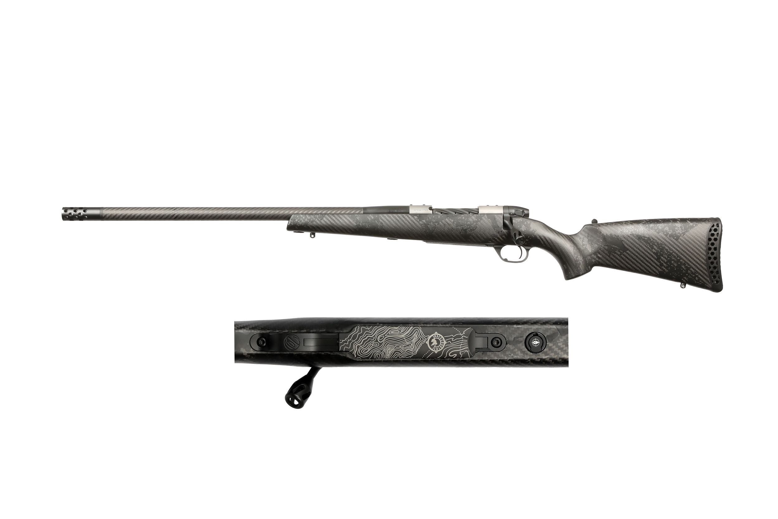 Weatherby Mark V Backcountry Guide Ti Left-Hand Rifle MGT01N243NL4B, 243 Win, 22", Carbon Fiber W/black Sponge Stock, 4 Rds