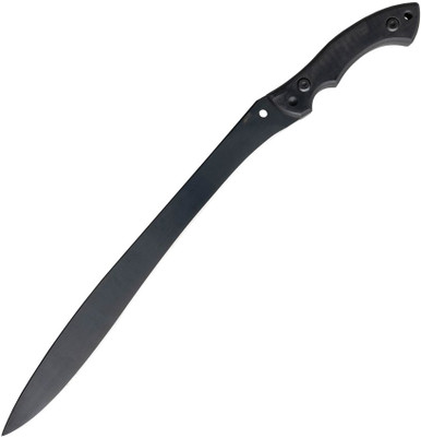 APOC Sirupate Kukri 15.25" Black Oxide Spring Steel Blade Black G10 Handle - SD35690