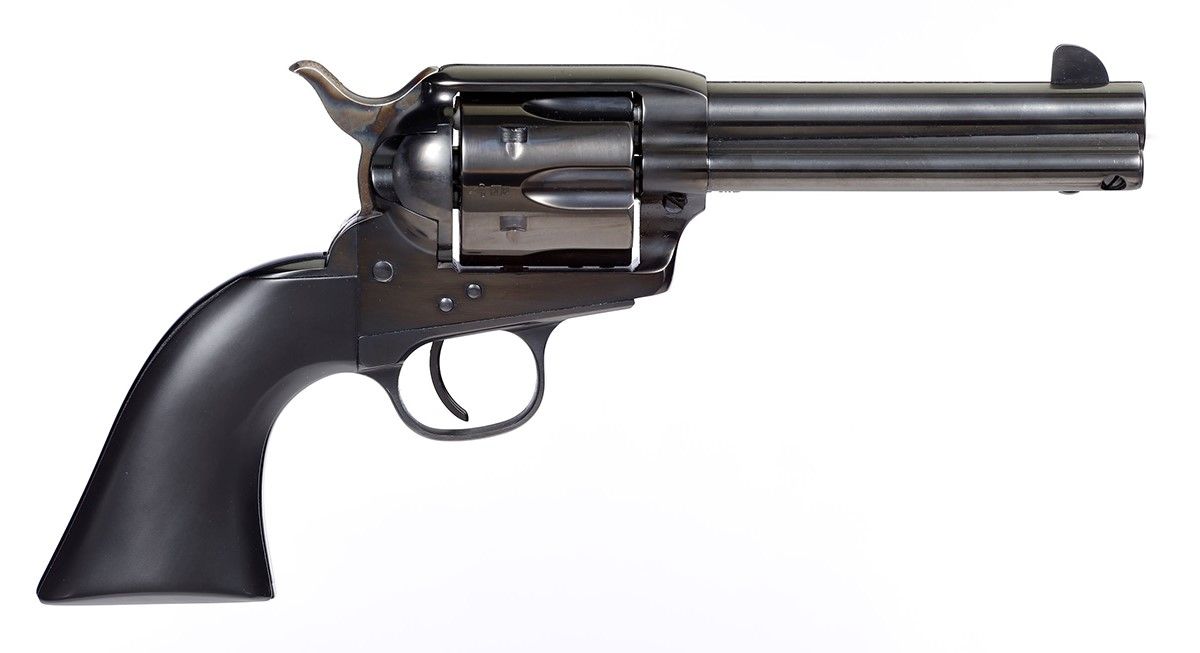 Taylors Devil Anse Revolver 555162DE, 357 Magnum | 38 Special, 4.75in, Matte Black Walnut Grips, 6 Rds
